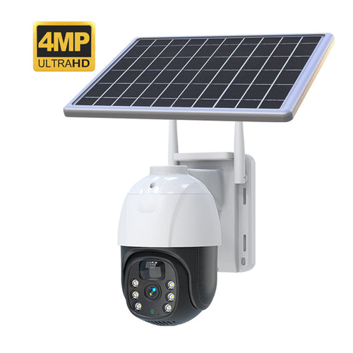 4MP 2K Solar Powered PTZ Security Camera with 7.5W Solar Panel Overview