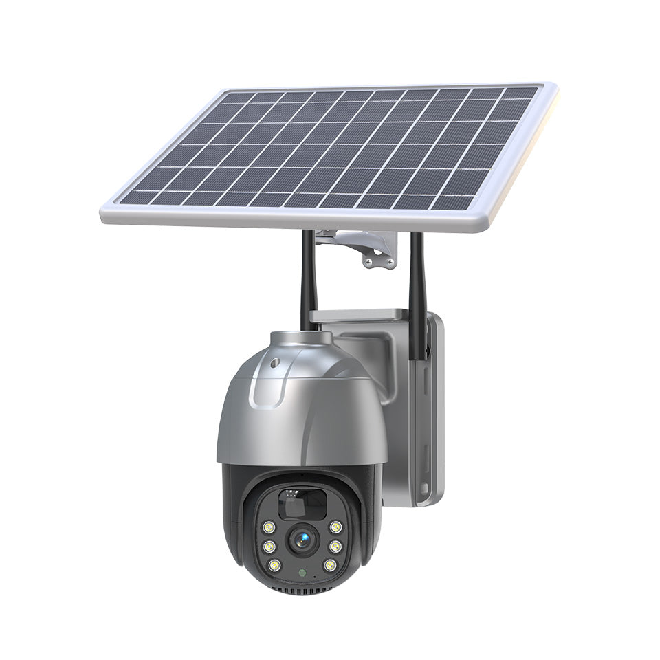 4MP 2K Solar Powered PTZ Security Camera with 7.5W Solar Panel Overview
