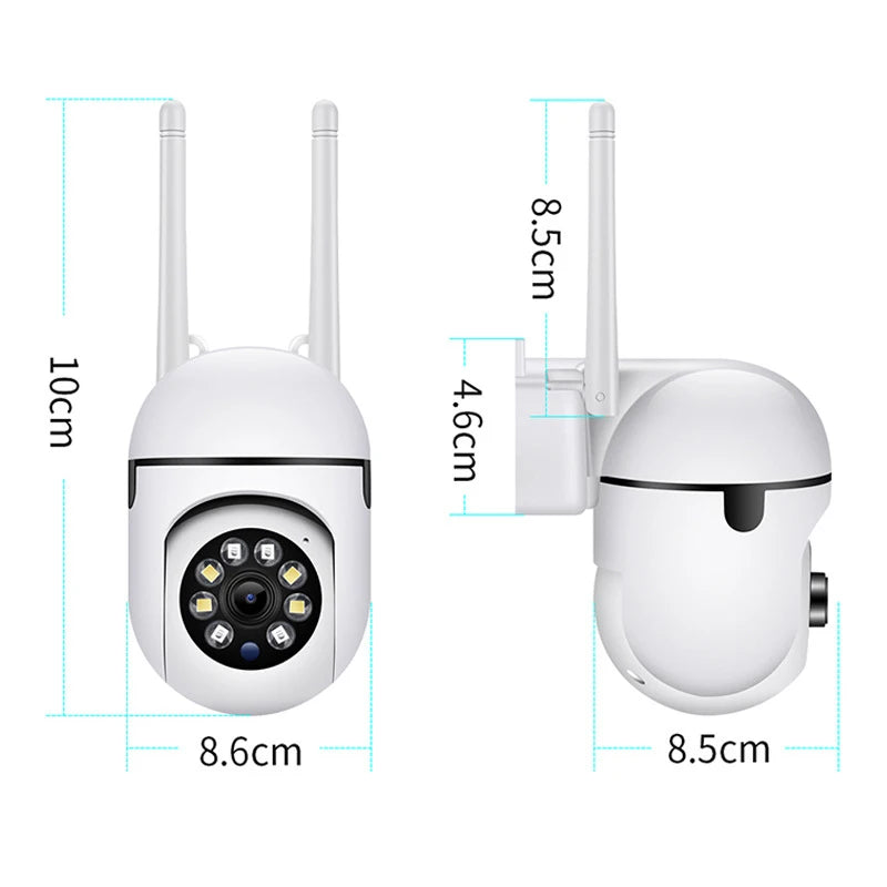 8MP 4K Ultra HD WiFi Outdoor Security Camera Dimensions