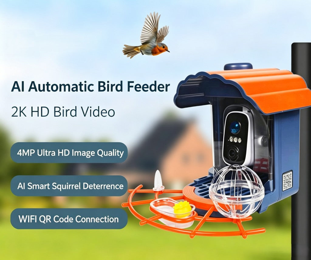 HoweYi BFC400R Smart Bird Feeder with Solar Panel Main Features