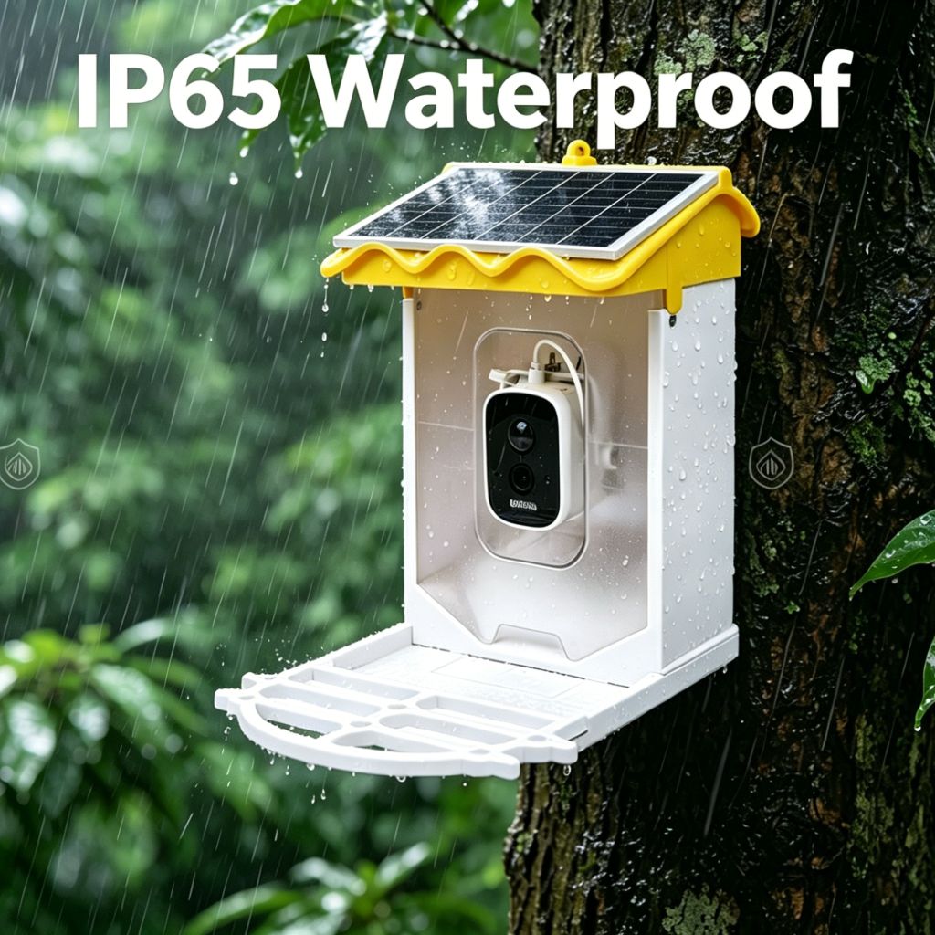 HoweYi BFC400 AI Smart Bird Feeder Camera with Solar Power IP65 Waterproof