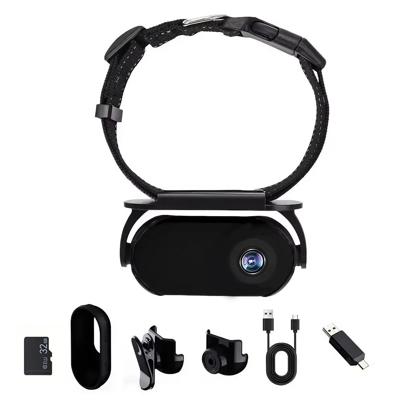 Black color variant of the pet action body cam