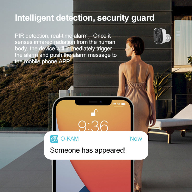 Advanced AI Human Detection and PIR Motion Sensor to Reduce False Alerts