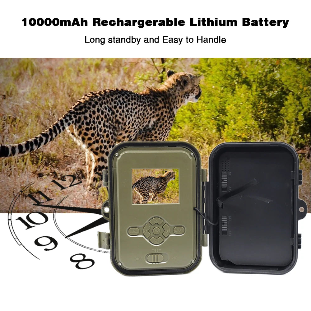 HY-TC800 4G LTE Cellular Trail Camera - 4K Video & 36MP AI Wildlife Camera