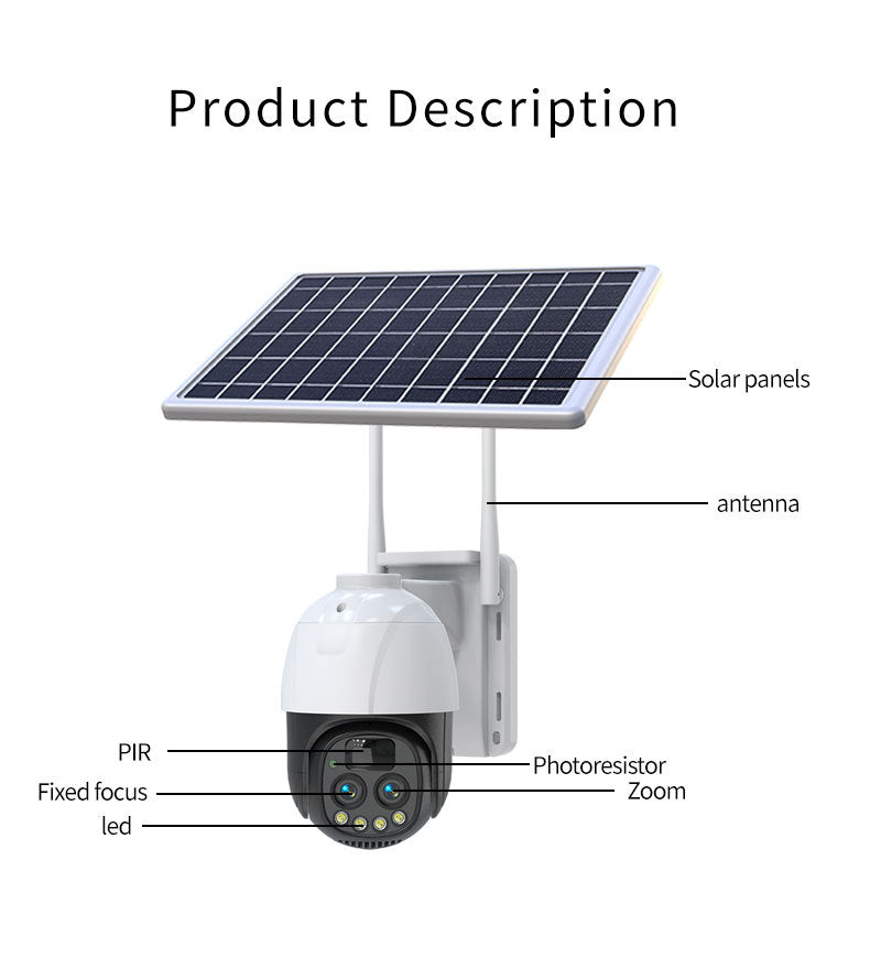 HYS32 10x Zoom Dual-Lens Solar Security Camera