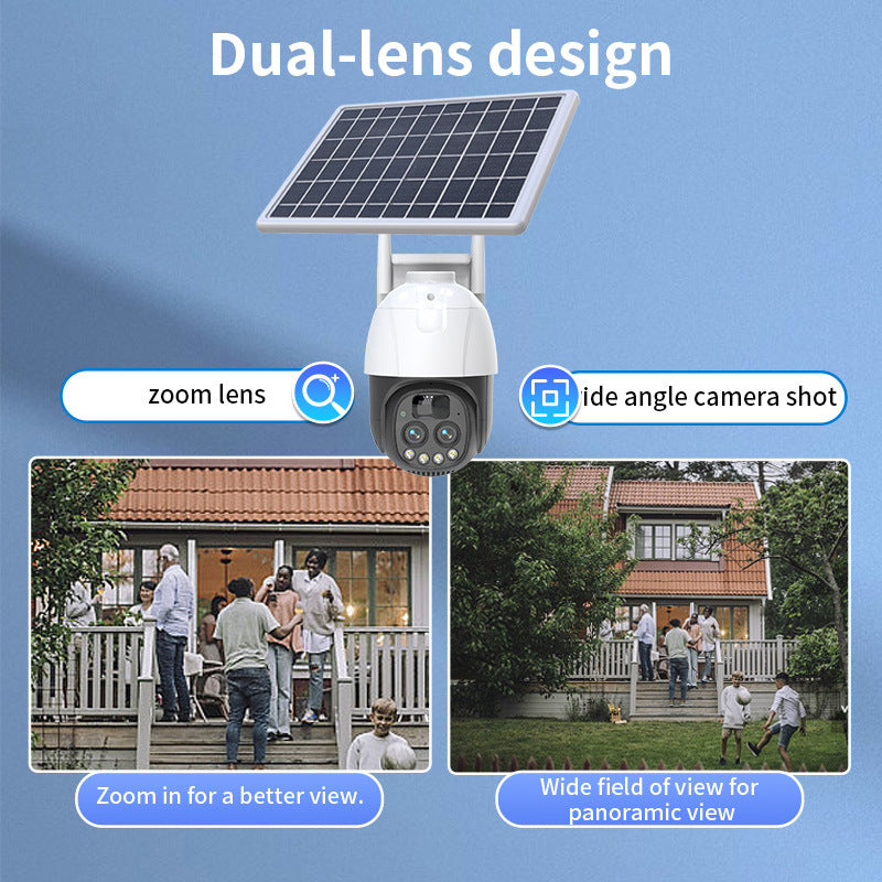 HYS32 10x Zoom Dual-Lens Solar Security Camera
