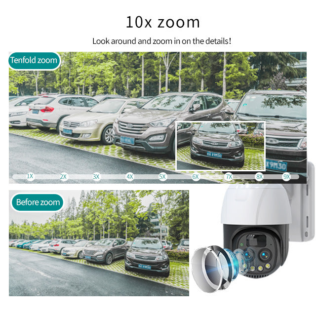 HYS32 10x Zoom Dual-Lens Solar Security Camera