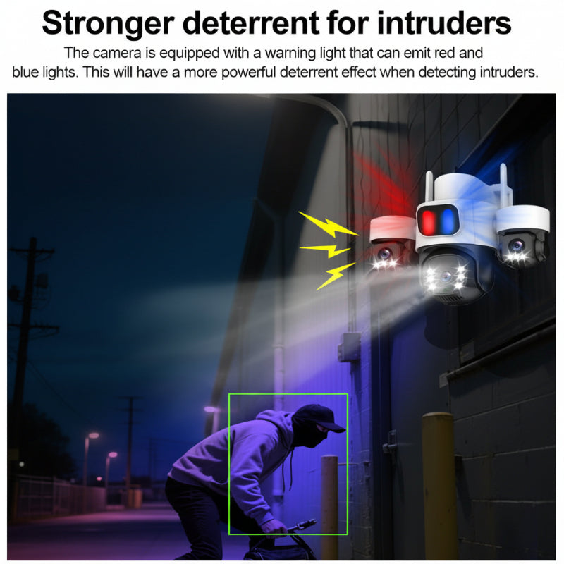 HYS84 Illustration of the 10-meter 120-degree PIR motion detection sensor capturing human movement