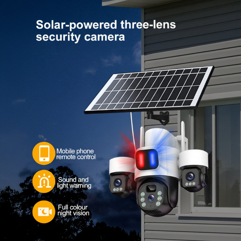 HYS84 The 7.5W high-efficiency solar panel connected to the camera for continuous all-weather power supply