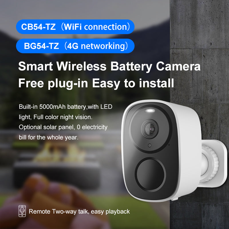 HoweYi CB54 Solar Powered Security Camera Wireless Outdoor Hero Image