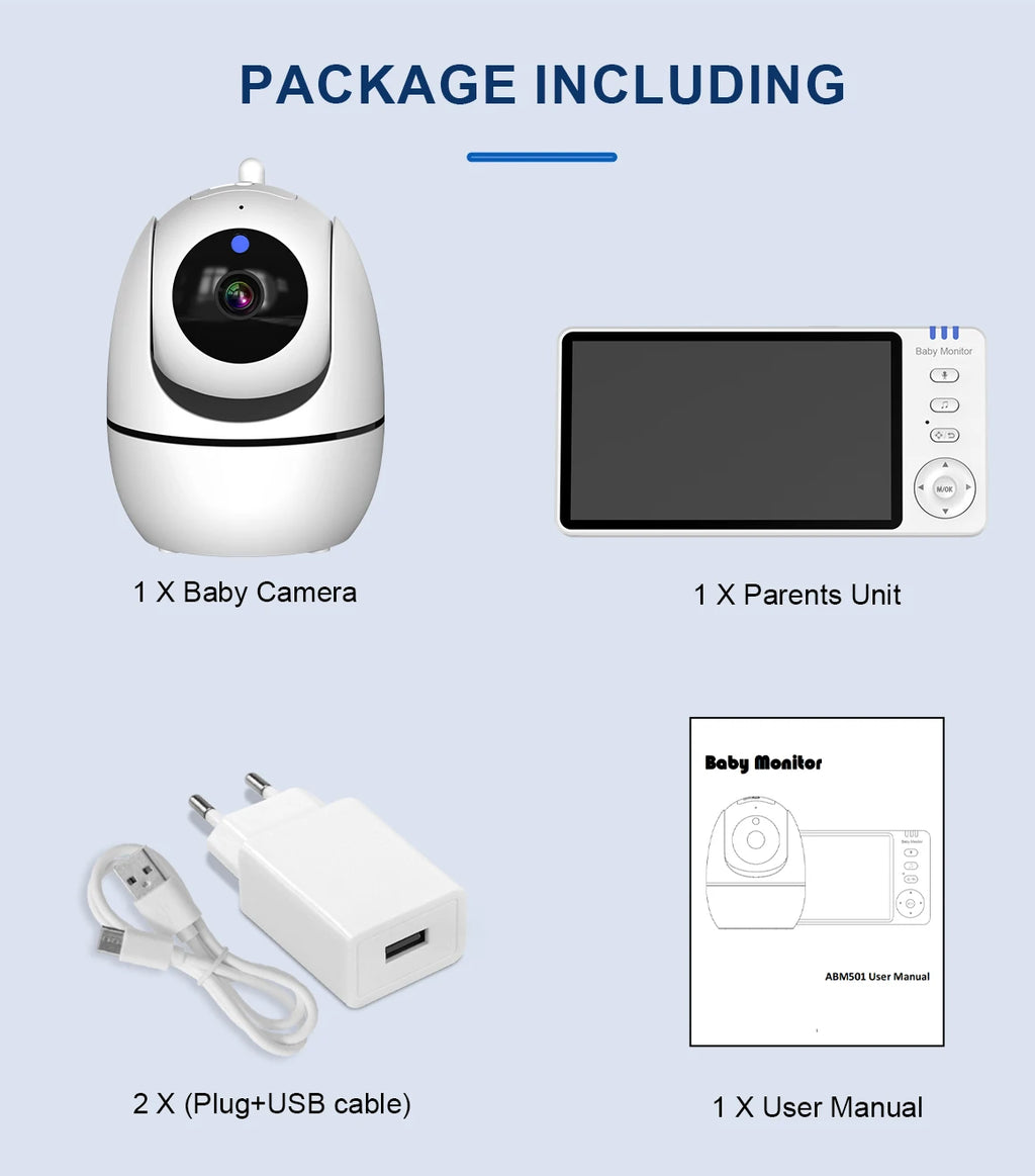 HoweYi HY-BM50 Product List Including Camera Monitor and Adapters