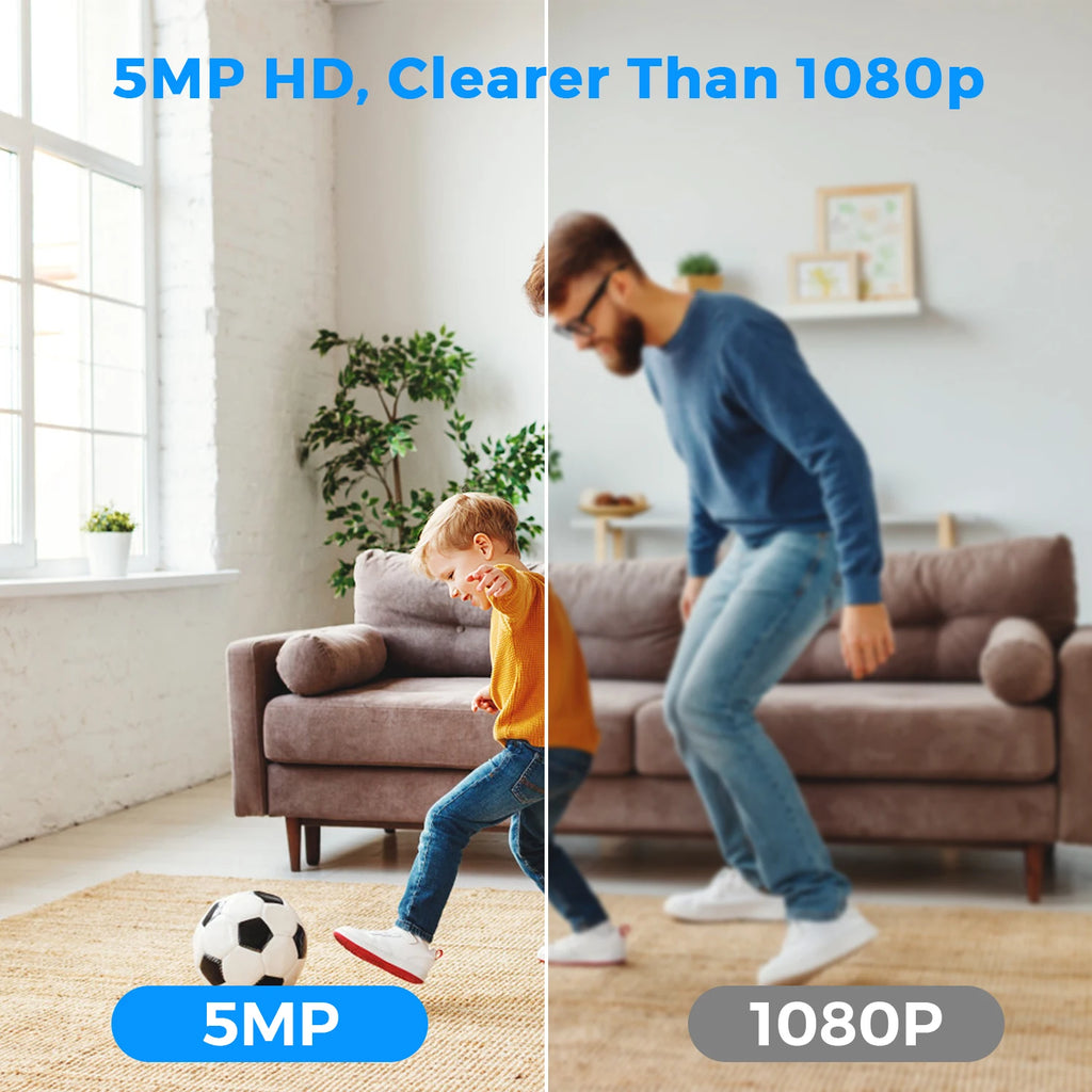 HoweYi HY-C500 5MP Ultra HD vs 1080P Resolution Comparison