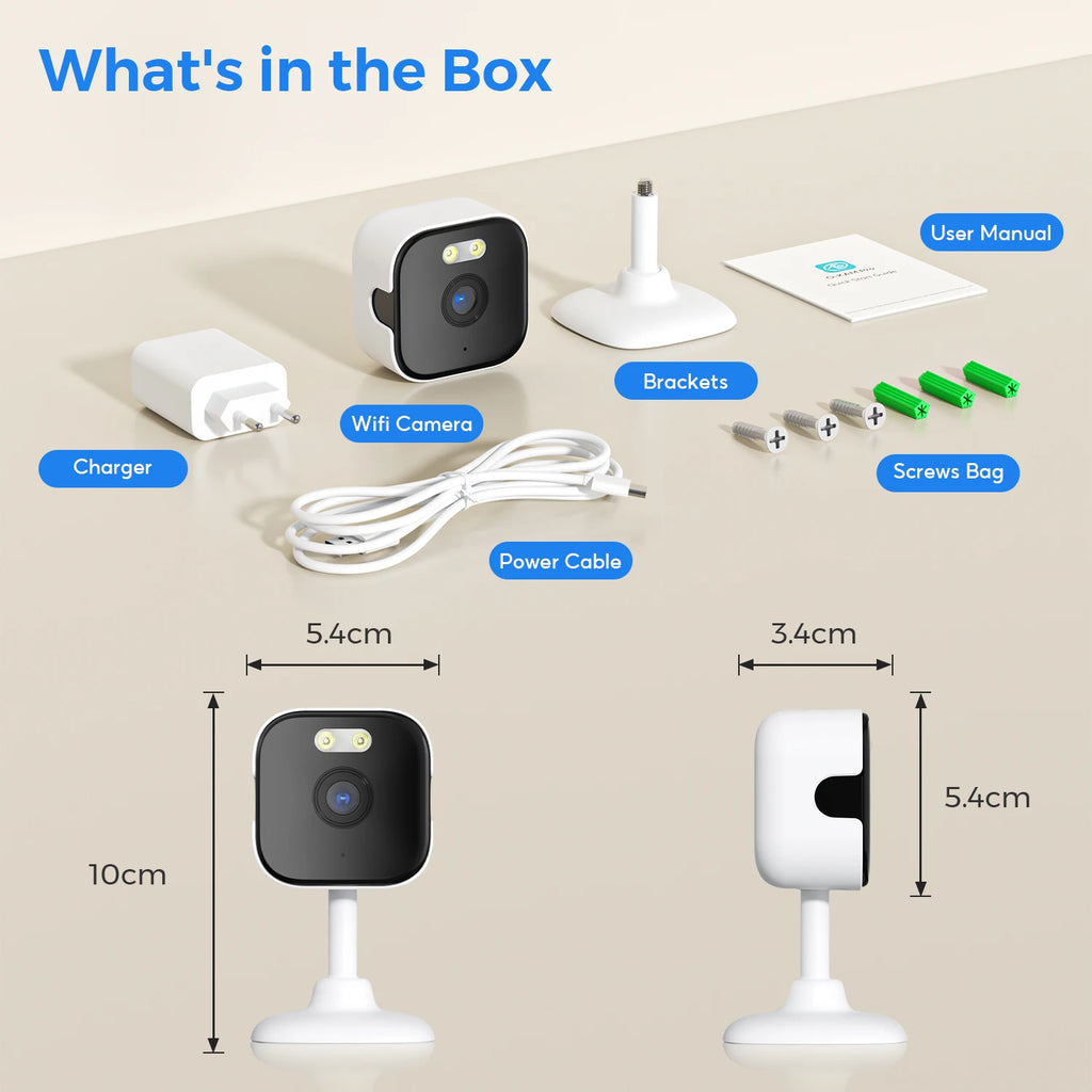 HoweYi HY-C500 Package Includes Camera Power Supply and Manual