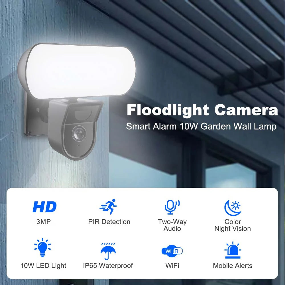 HoweYi HY-WL10 Smart Floodlight Camera and Garden Wall Lamp