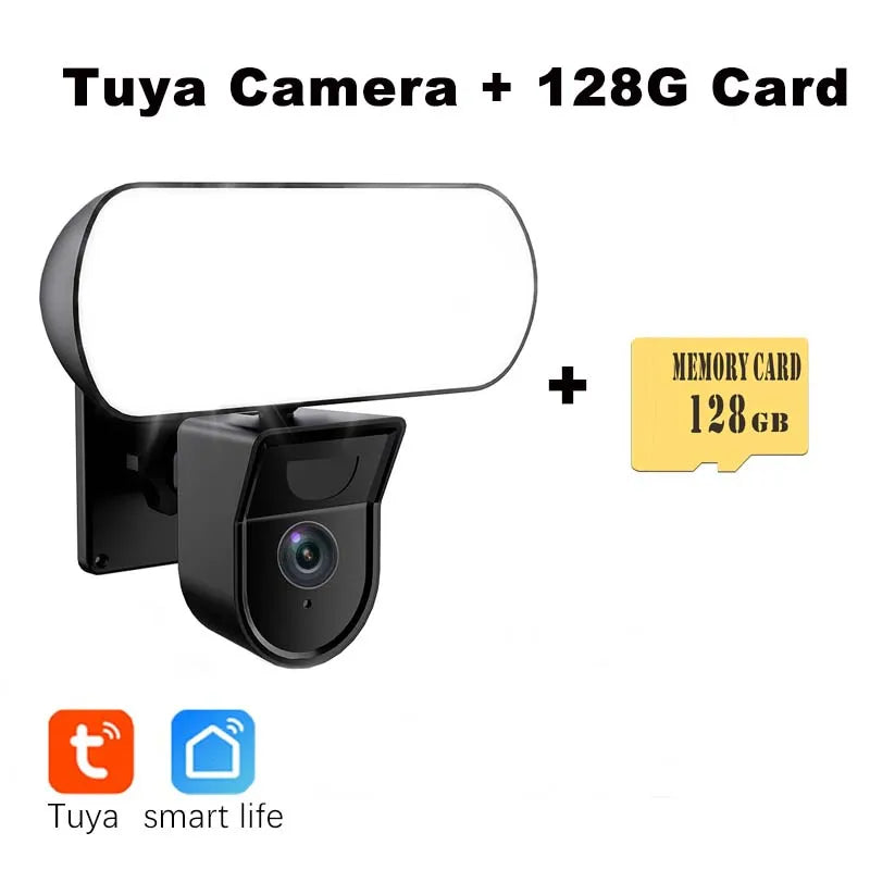 HoweYi HY-WL10 Smart Floodlight Camera and Garden Wall Lamp Tuya + 128GB