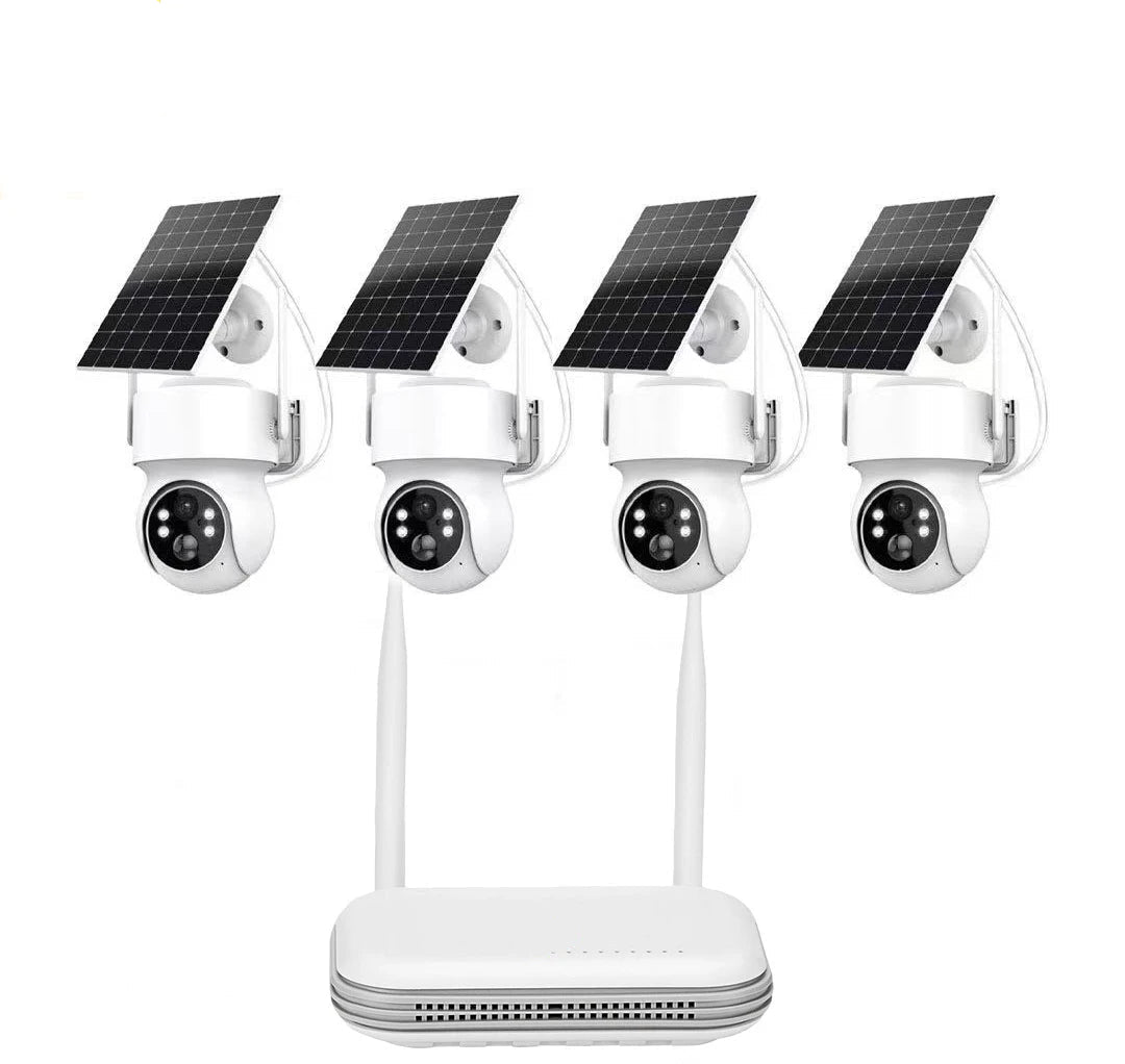 HoweYi IP400-NVR 4MP wireless battery security camera and 8 channel WiFi NVR system overview.