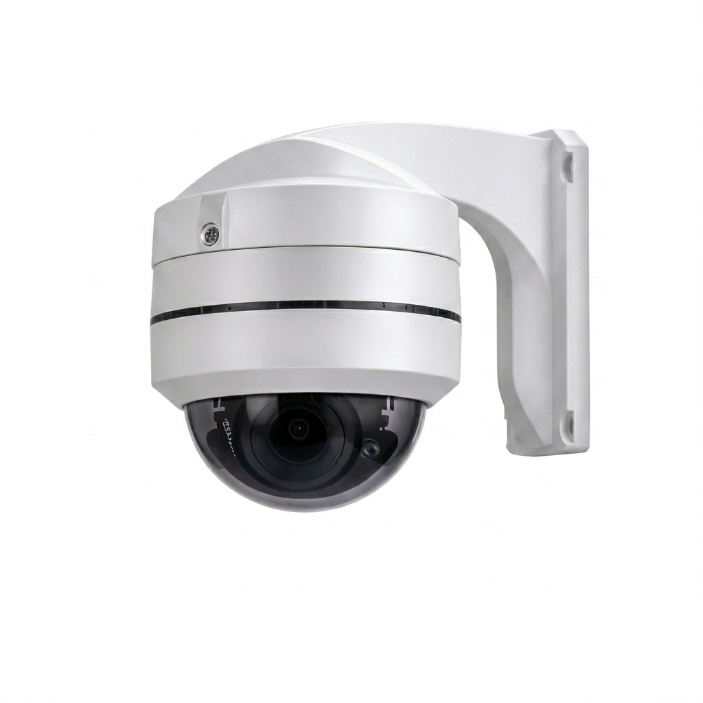 HoweYi IP800-12X 4K 8MP PTZ IP camera with white metal housing