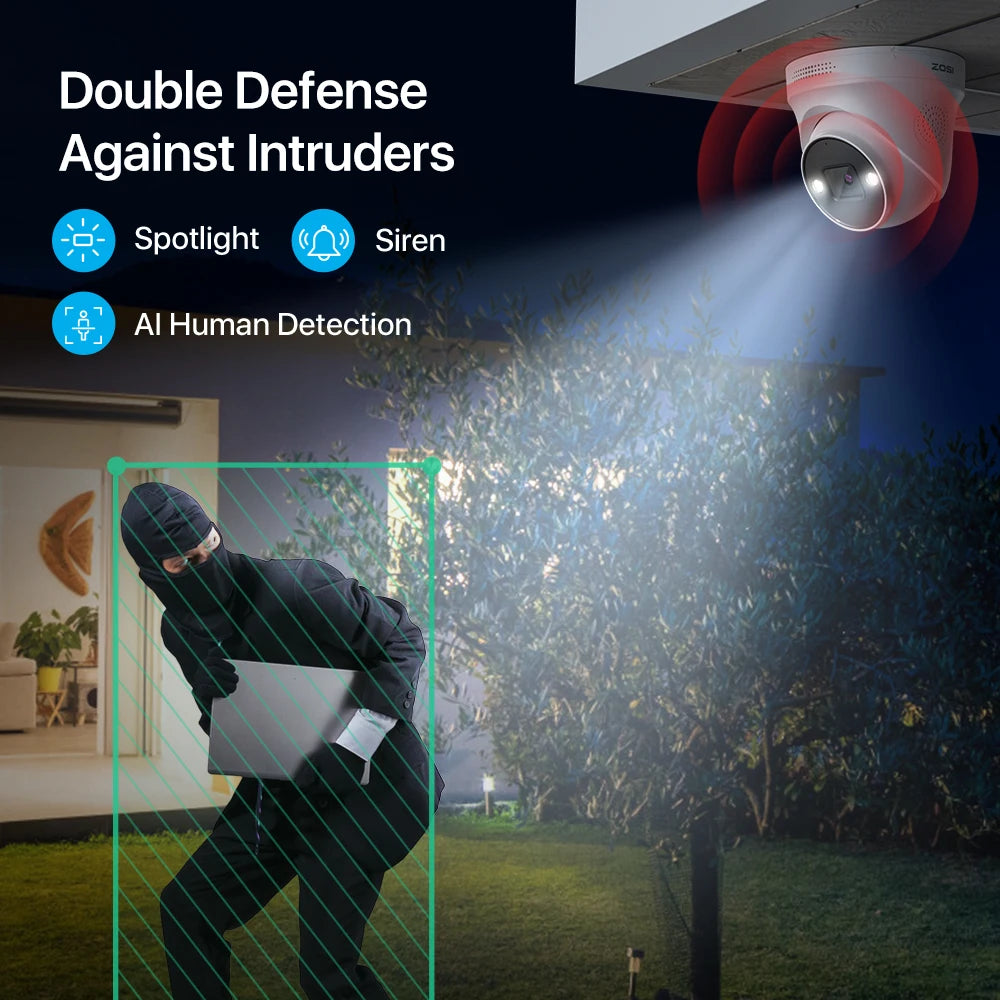 HoweYi IP800-NVR 4K Ultra HD 8MP PoE Security Camera System AI Human Detection