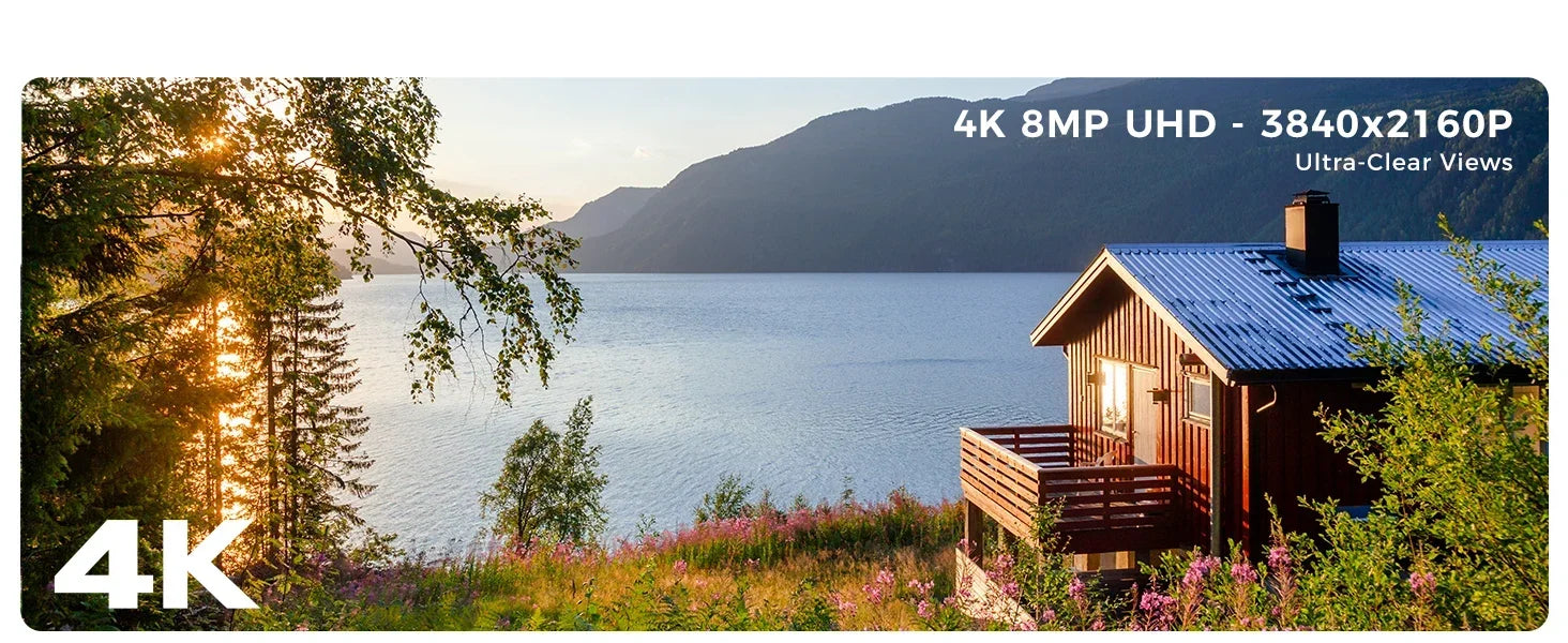 IP800-4K Ultra HD 4K 8.0 Megapixel display quality using Sony CMOS sensor.