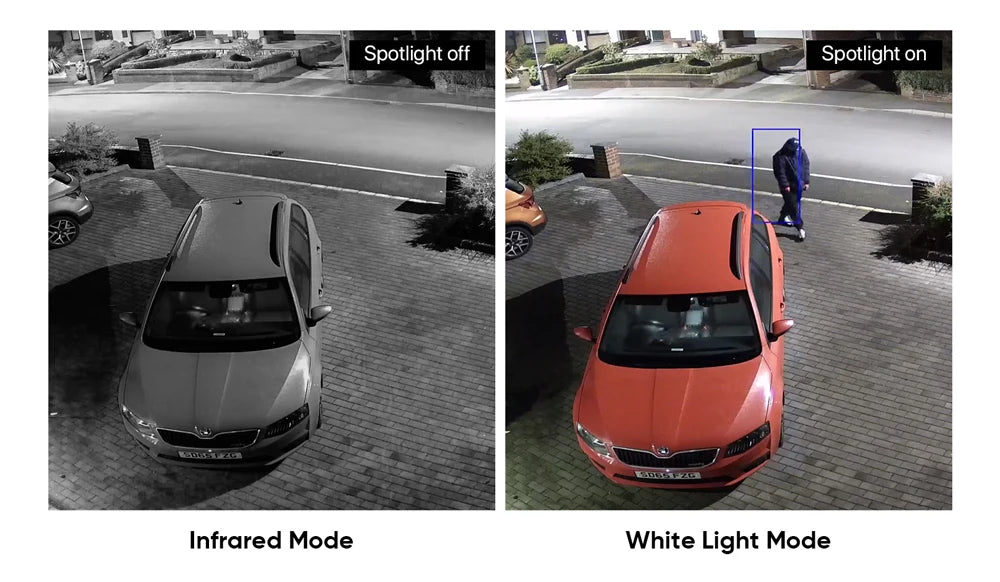 IR Night Vision performance demonstration for clear 24-hour security monitoring.