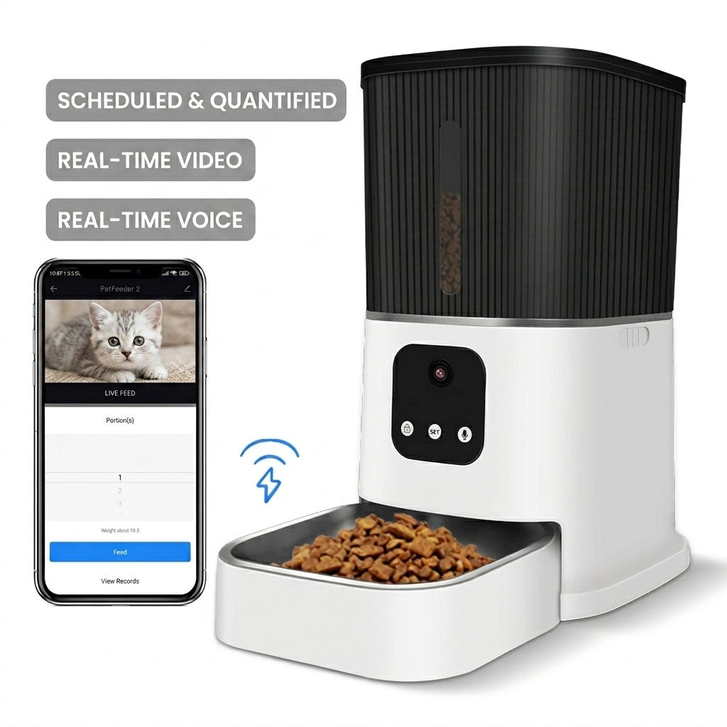 HoweYi PF05 Smart Automatic Pet Feeder Camera Main Features