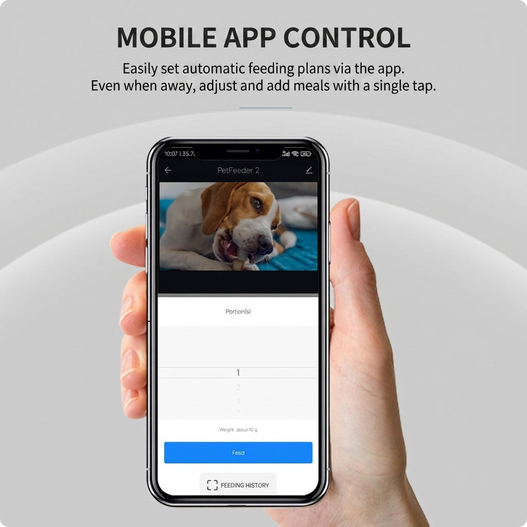 HoweYi PF05 Smart Pet Feeder with Camera Mobile APP Control