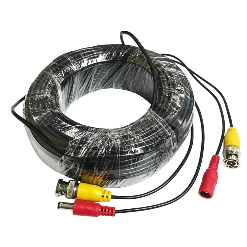 Package contents of the 1080P BNC video and DC power extension cable