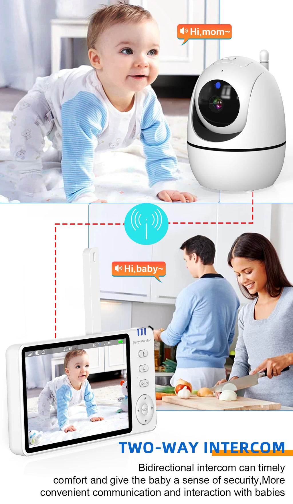 Real-time Two-Way Audio Talkback Function for Baby Communication