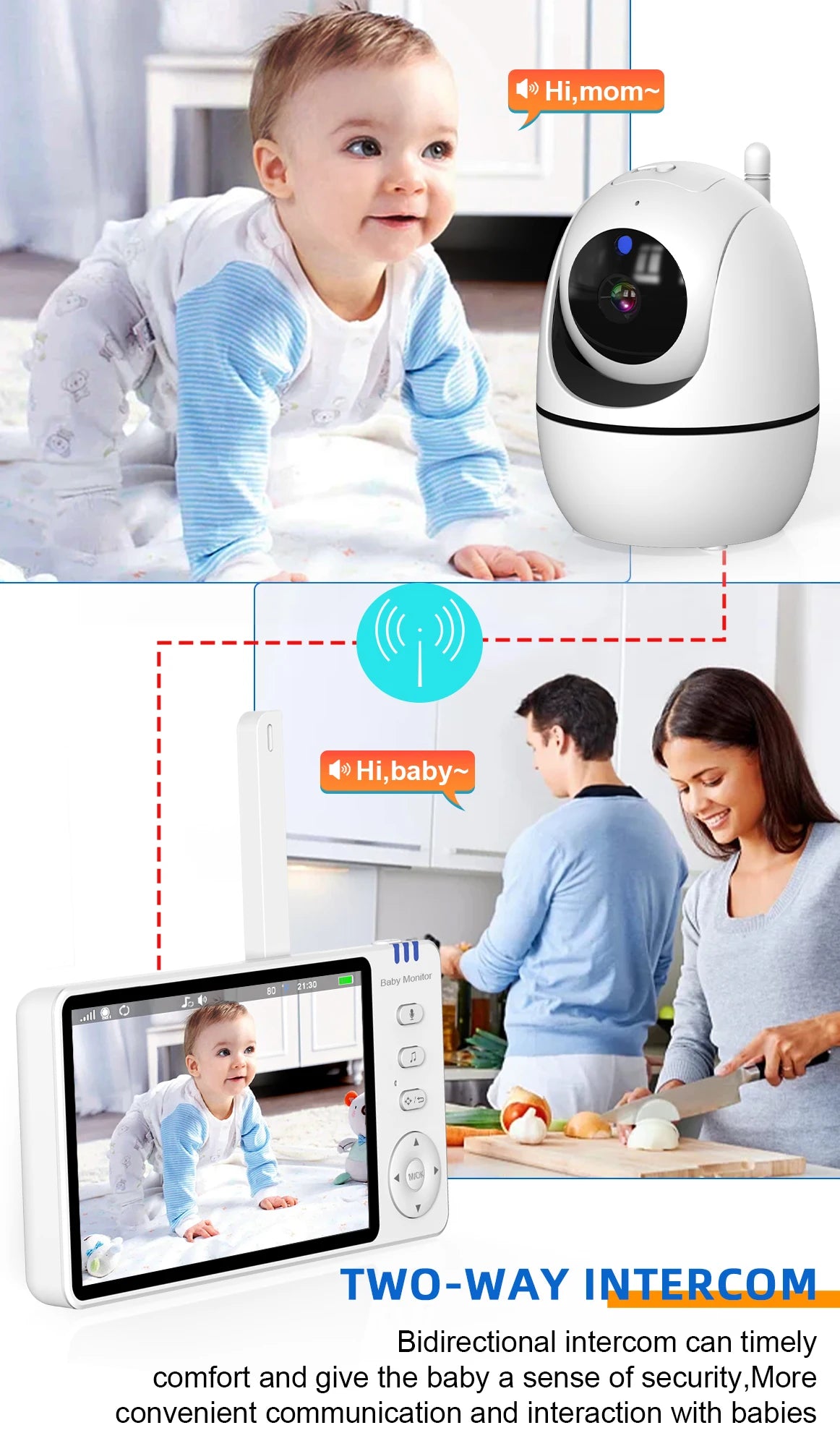 Real-time Two-Way Audio Talkback Function for Baby Communication