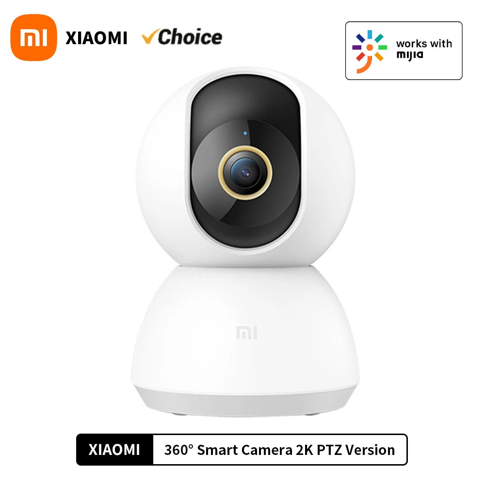 Xiaomi Smart Camera PTZ 2K Version C300 - 3MP 360° Panoramic AI Human Detection F1.4 Aperture Full Color Night Vision 2-Way Voice Indoor Security Camera