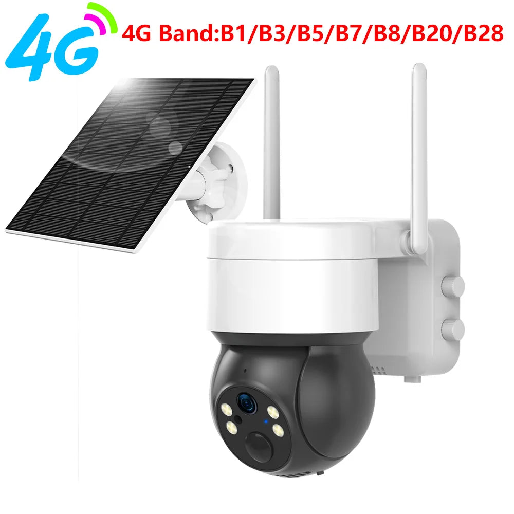 HoweYi HY-SO300-TU 3MP Tuya Solar-PTZ-Kamera, 4G/WLAN-Außenkamera mit KI-Tracking