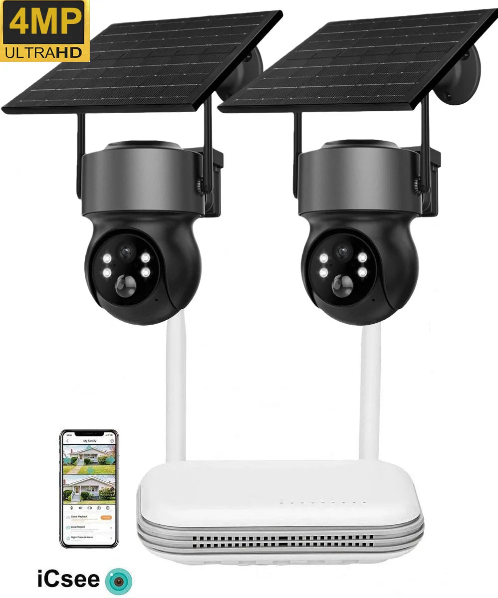 IP400-NVR | 4MP Wireless Battery Camera System & WiFi NVR Security Kit