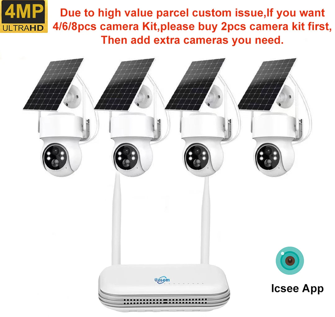 IP400-NVR | 4MP Wireless Battery Camera System & WiFi NVR Security Kit