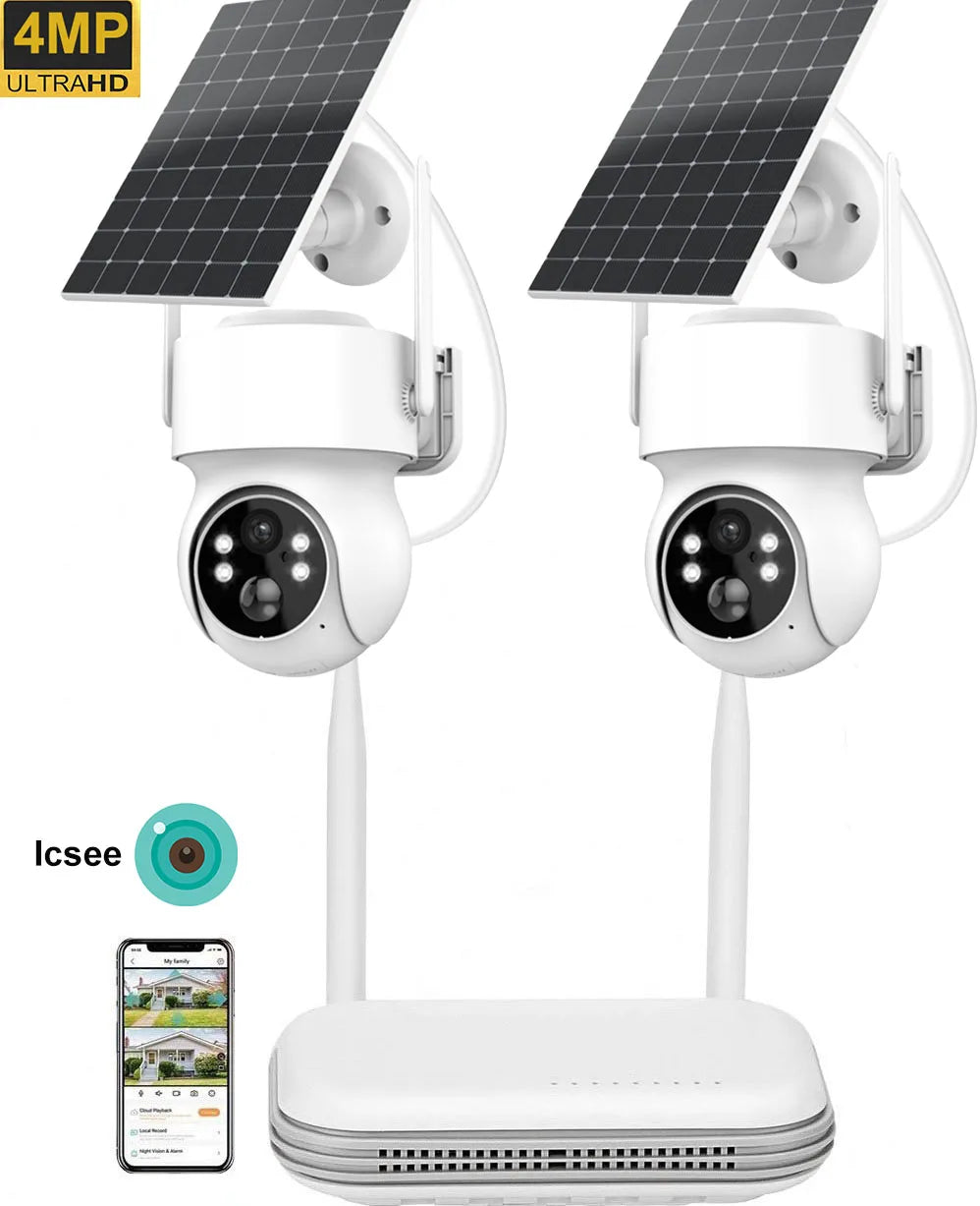 IP400-NVR | 4MP Wireless Battery Camera System & WiFi NVR Security Kit