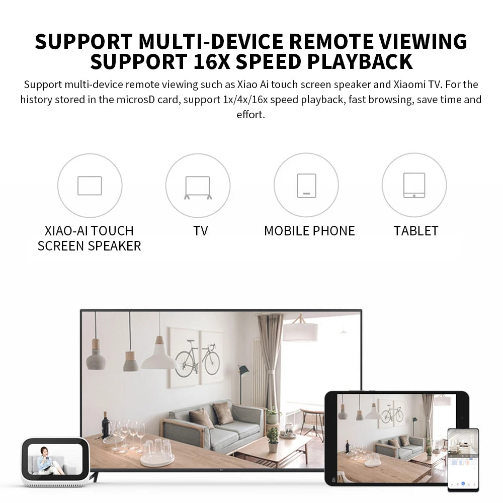 Xiaomi Smart Camera PTZ 2K Version C300 - 3MP 360° Panoramic AI Human Detection F1.4 Aperture Full Color Night Vision 2-Way Voice Indoor Security Camera