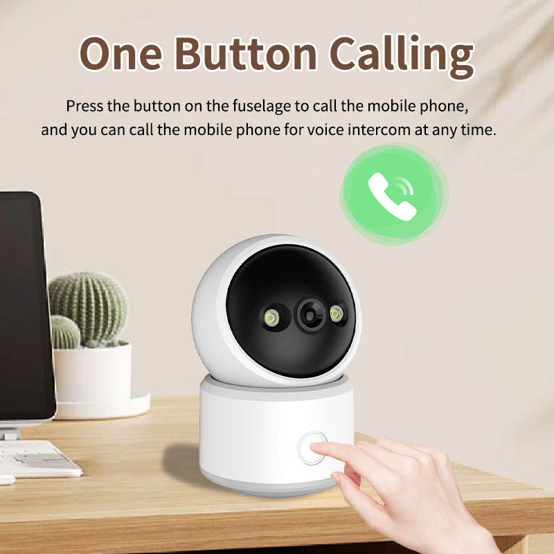 SID500 5MP AI Smart Pan-Tilt Indoor Camera | 360° Baby & Elderly Monitor with One-Click Calling