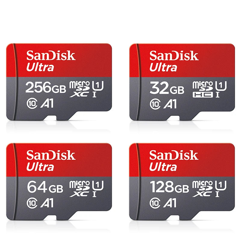 SanDisk MicroSDXC memory card front view