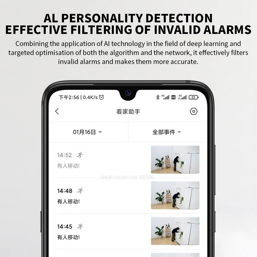 Xiaomi Smart Camera PTZ 2K Version C300 - 3MP 360° Panoramic AI Human Detection F1.4 Aperture Full Color Night Vision 2-Way Voice Indoor Security Camera