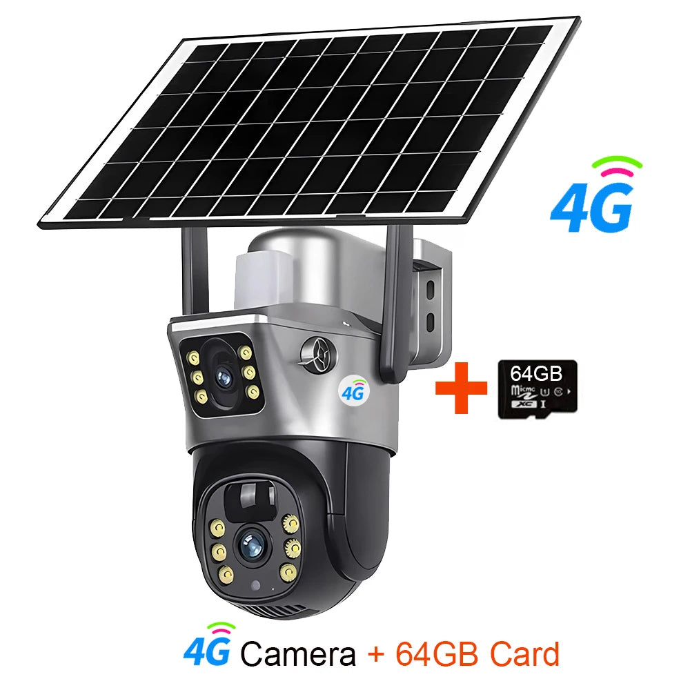 HoweYi HY-SO800-DL 4K 8MP Dual-Objektiv-Solarkamera, 4G/WLAN-Überwachungskamera für den Außenbereich