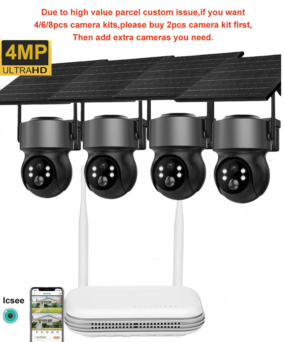 IP400-NVR | 4MP Wireless Battery Camera System & WiFi NVR Security Kit