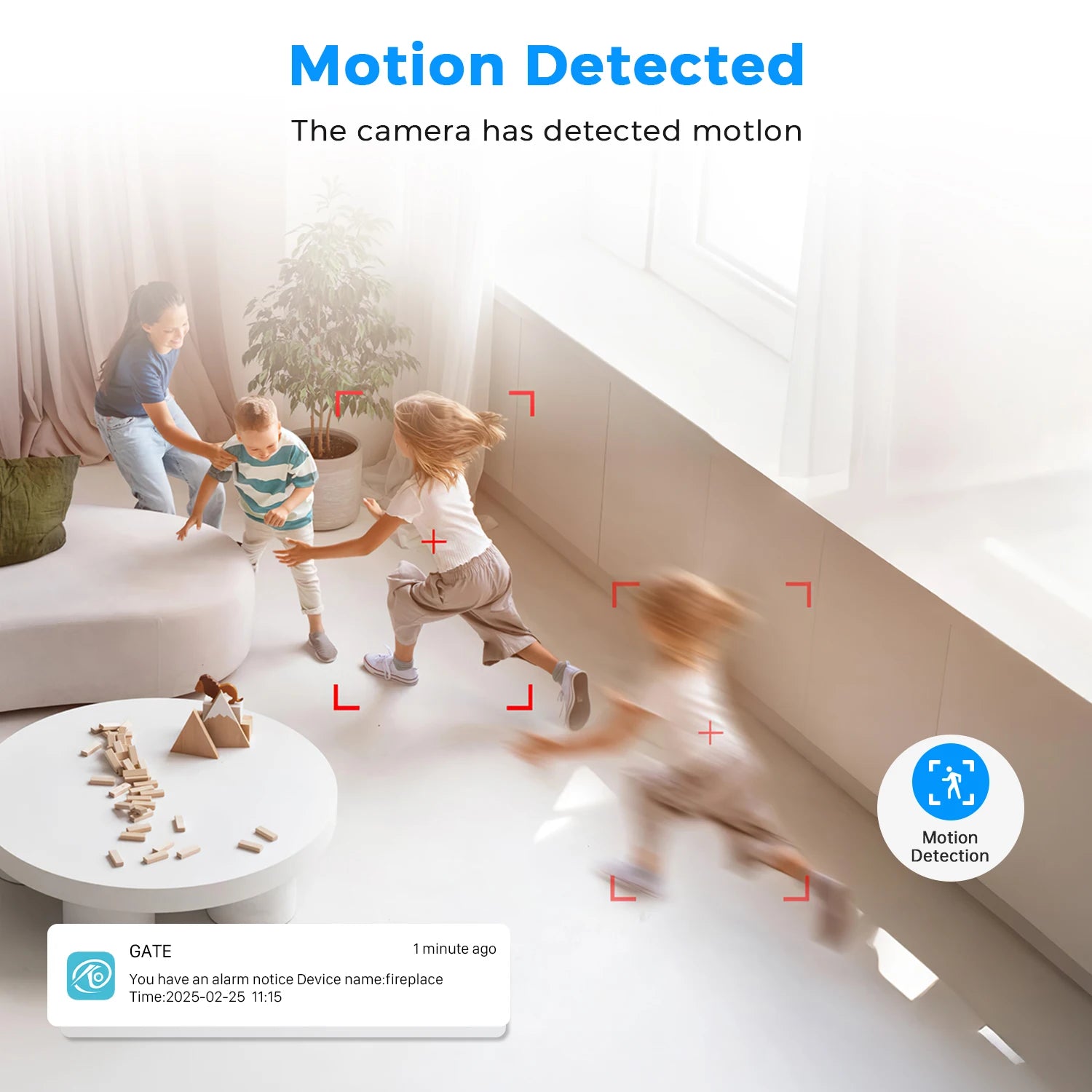 Smart AI Humanoid Detection and Real-time Alert Push on Smartphone