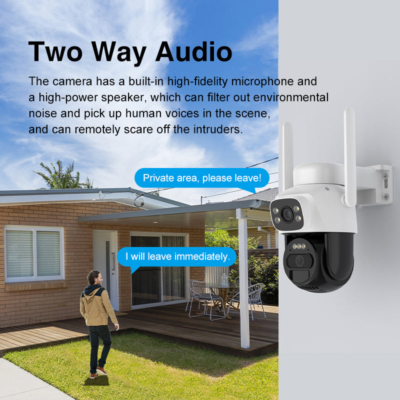 Two-way audio intercom feature for real-time communication via HoweYi VSD3