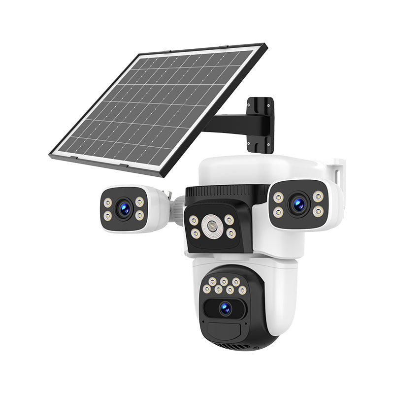 VST3_09 Three-Lens Solar Powered WiFi Camera