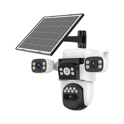 VST3 Three-Lens Solar Powered WiFi Camera