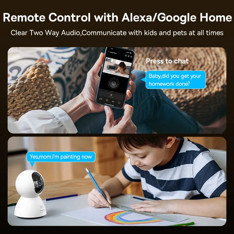 Voice control via Alexa and Google Home