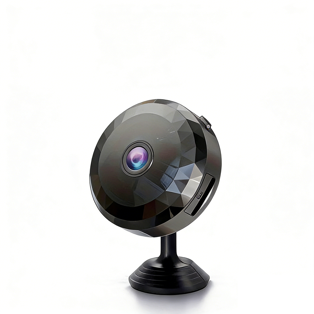 HoweYi HY-AD200 mini WiFi security camera front view on white background