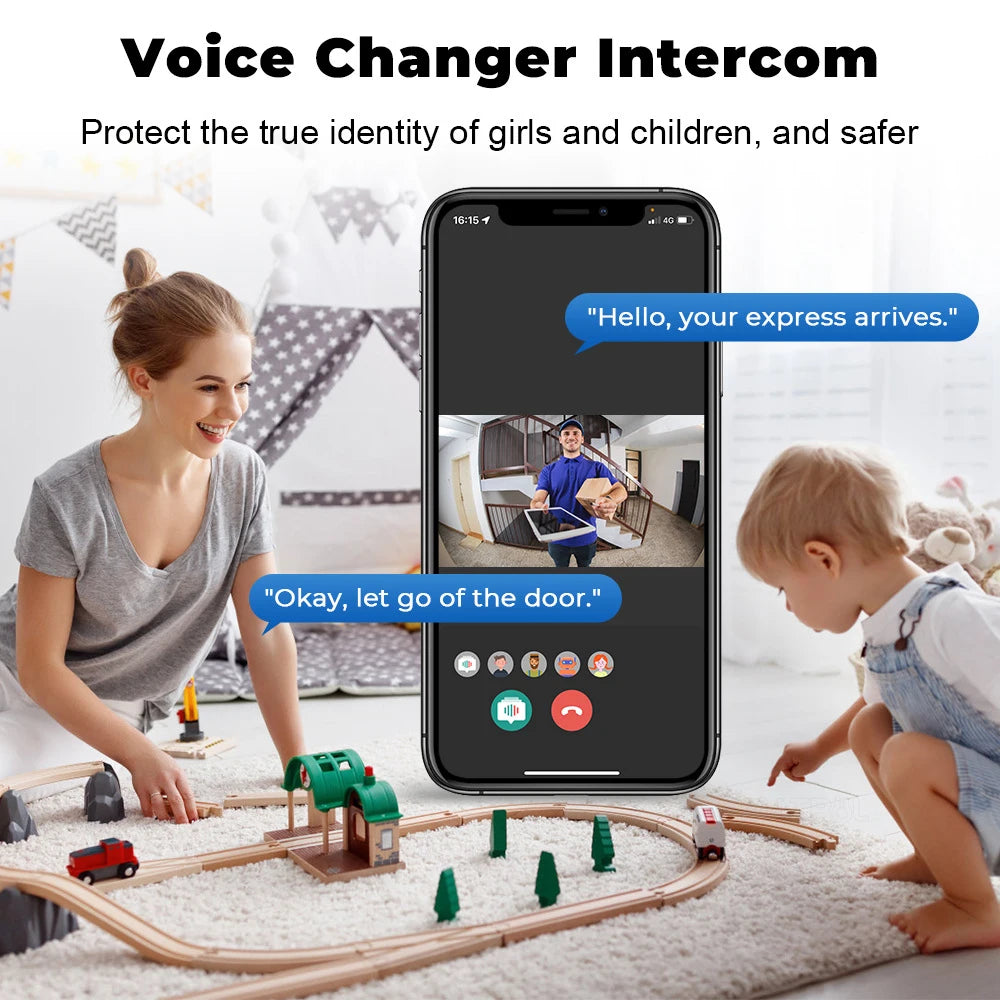 HoweYi HY-DB200 doorbell two way audio visitor talk demo