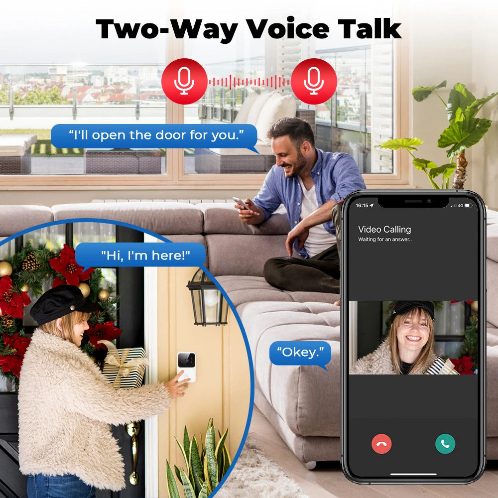 HoweYi HY-DB200 doorbell two way audio visitor talk