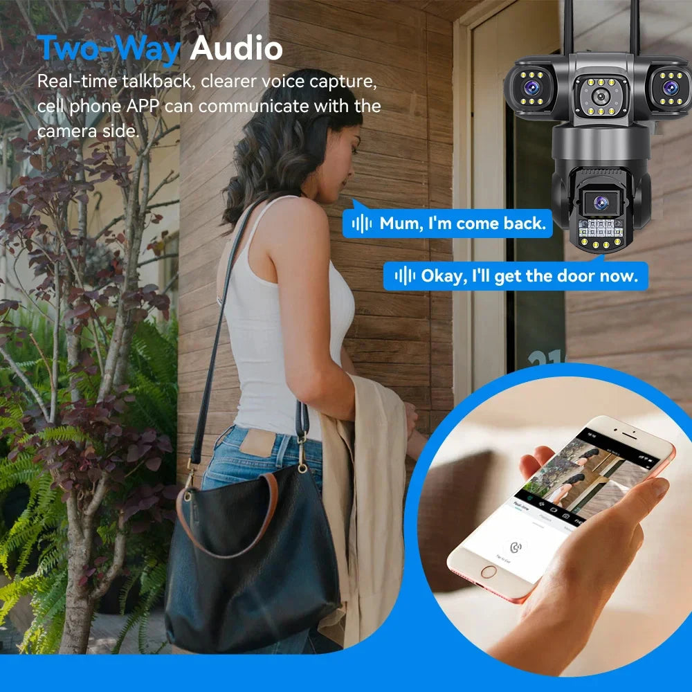 HoweYi HY-FL1200 camera 6K triple lens two way audio