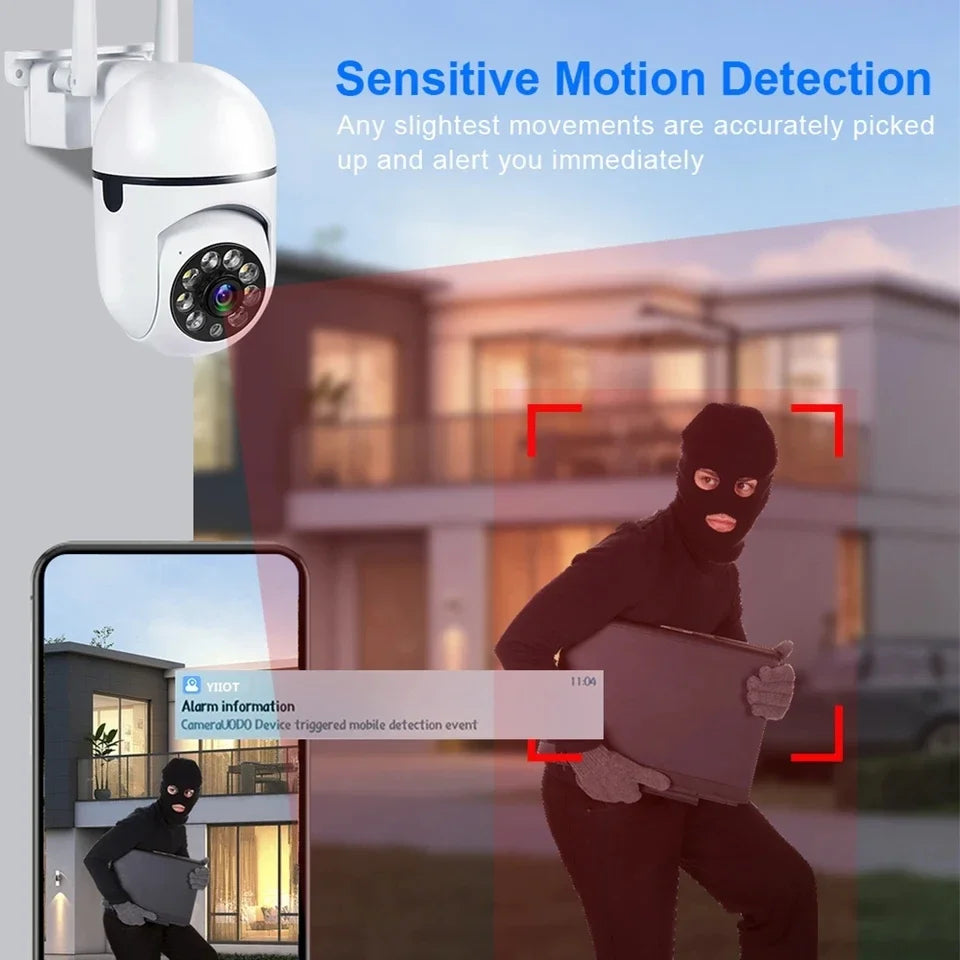 HoweYi HY-FL200 camera motion activated siren and light alert demo